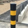 Black Yellow Galvanised Mild Steel Bollard