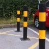 Black Yellow Galvanised Mild Steel Bollards